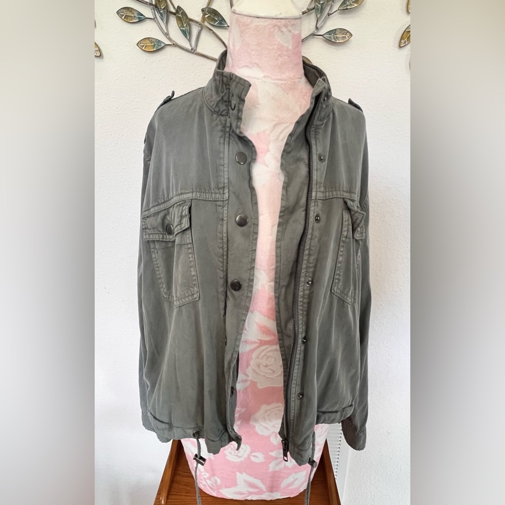 Black Tape Olive Utility Jacket